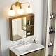 preview thumbnail 48 of 151, Modern Vanity Lights Dimmable Bathroom Light Fixtures with Glass Shade