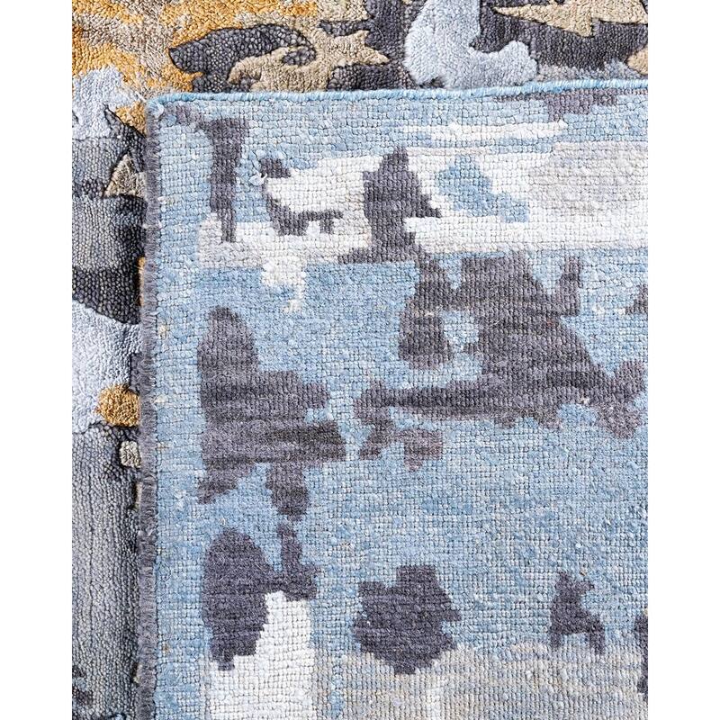 Modern One-of-a-Kind Hand-Knotted Area Rug, Gray - 8' 3" x 10' 0"