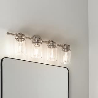 Kichler Lighting Brinley Collection 4-light Brushed Nickel Bath/Vanity Light