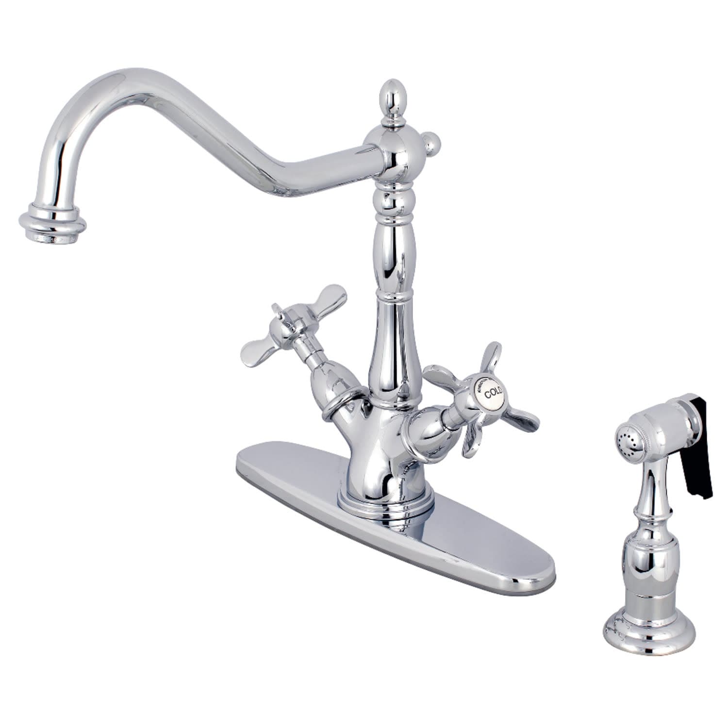 Kingston Brass Essex 1.8 GPM Single Hole Kitchen Faucet - Includes