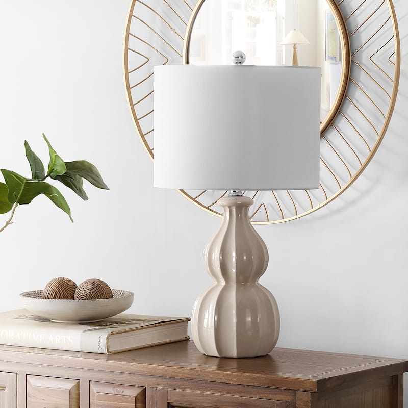 SAFAVIEH Lighting 24.5-inch Wade Ceramic Table Lamp - 14" x 14" x 24.5"