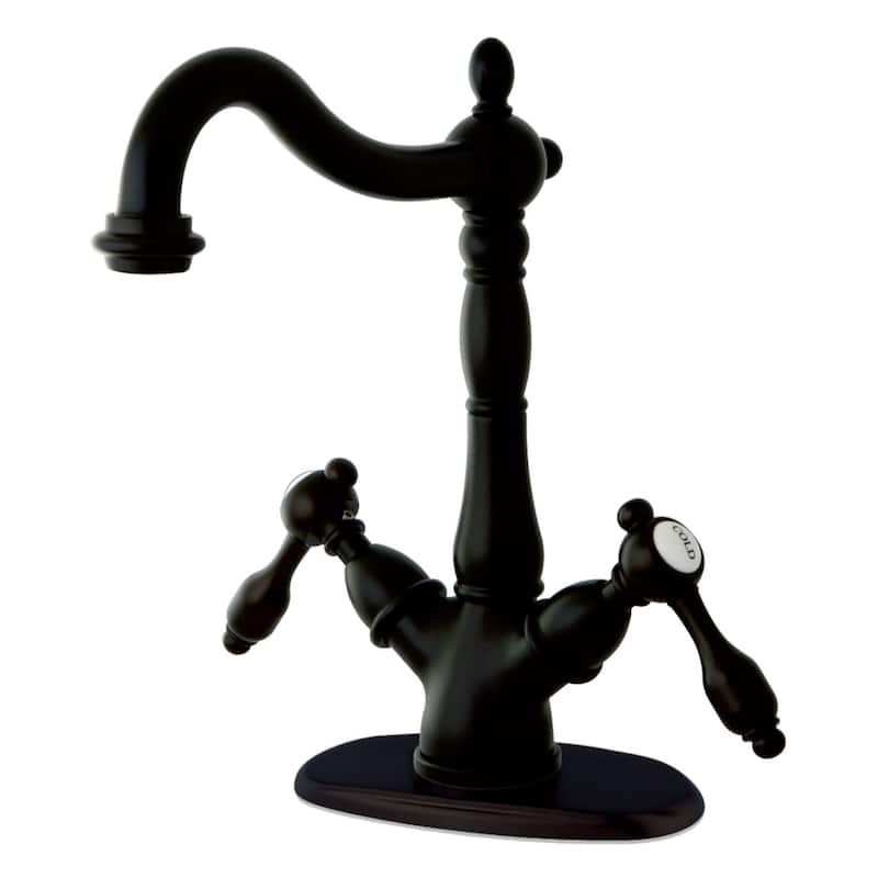 Kingston Brass Tudor 1.2 GPM Deck Mounted Bathroom Faucet - Oil Rubbed Bronze