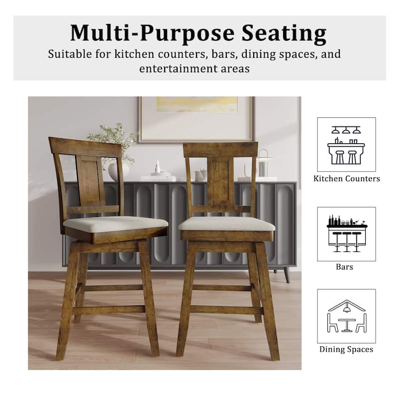 CraftPorch Luxury Swivel Counter Chair