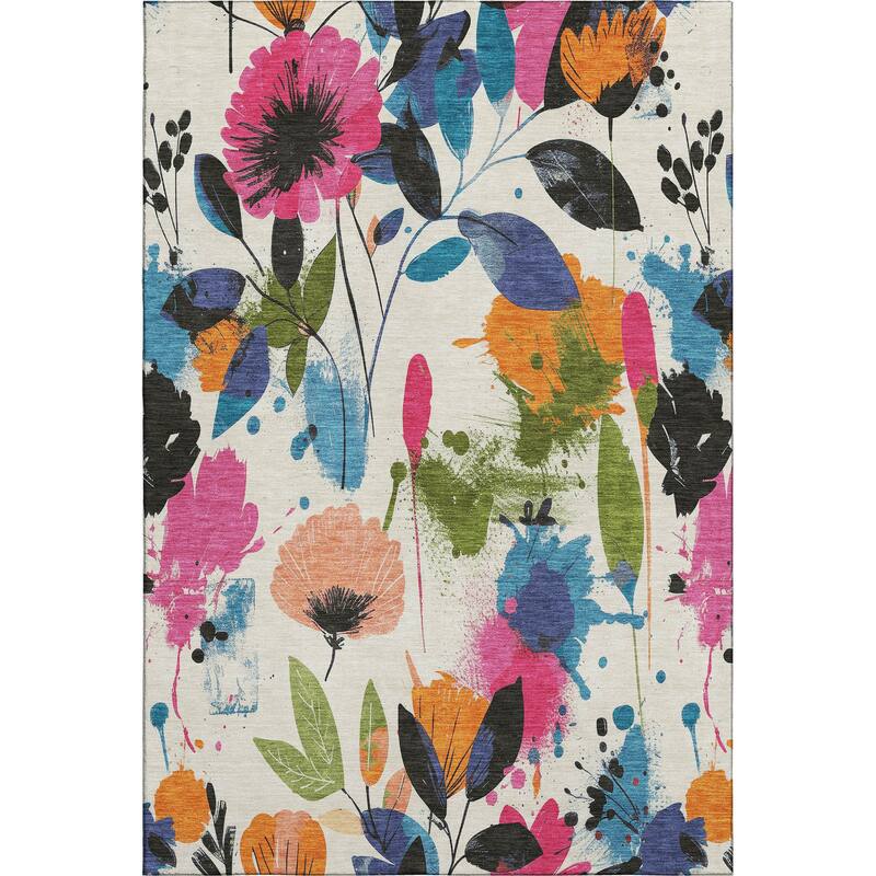 Premium Washable Super Soft Floral Mayfield Rug