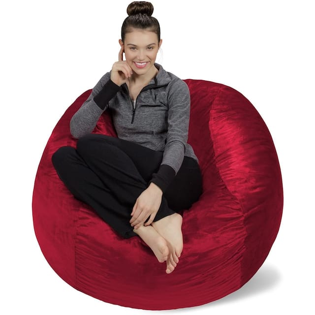 4-foot Bean Bag Chair Large Memory Foam Bean Bag