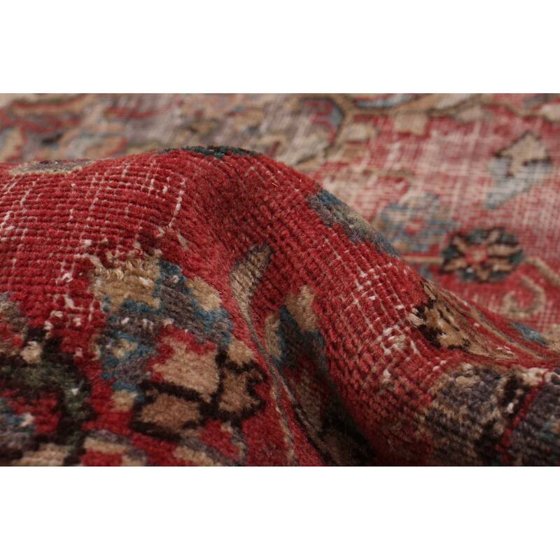 ECARPETGALLERY Hand-knotted Antalya Vintage Red Wool Rug - 9'4 x 12'7