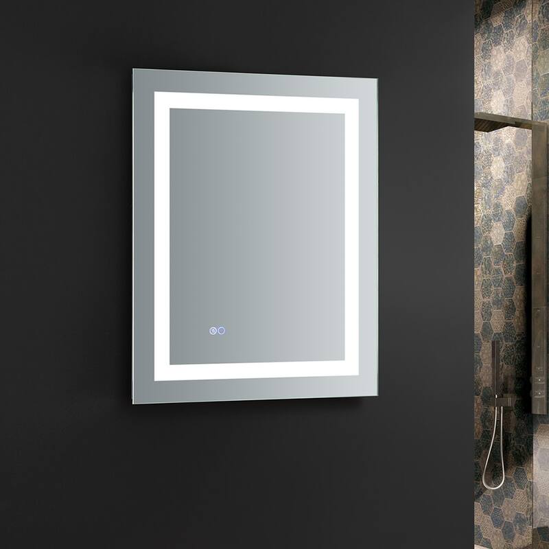 Fresca Luminosa 30" x 24" Framed Bathroom Mirror with LED Lighting and