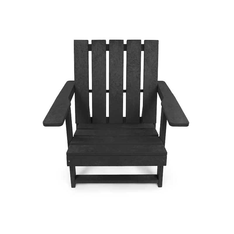Amalfi Fully Assembled All-Weather HDPE Outdoor Folding Modern Adirondack Chair