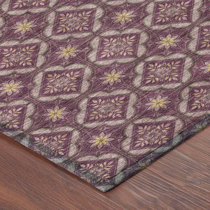 Machine Washable Indoor/ Outdoor Contemporary Granby Chantille Rug