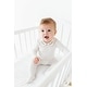 preview thumbnail 6 of 11, Ely's & Co. Organic Wide Rib Embroidered Scallop Collar Footie Collection