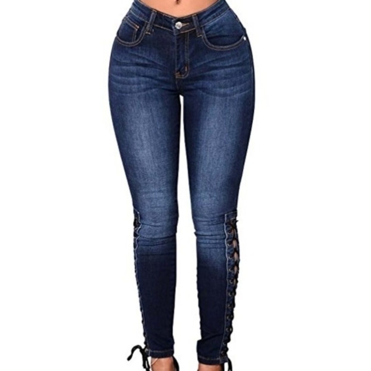 jeans with straps