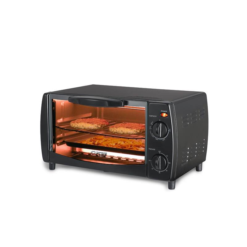 10L 4 Slice Mechanical Toaster Oven - Black