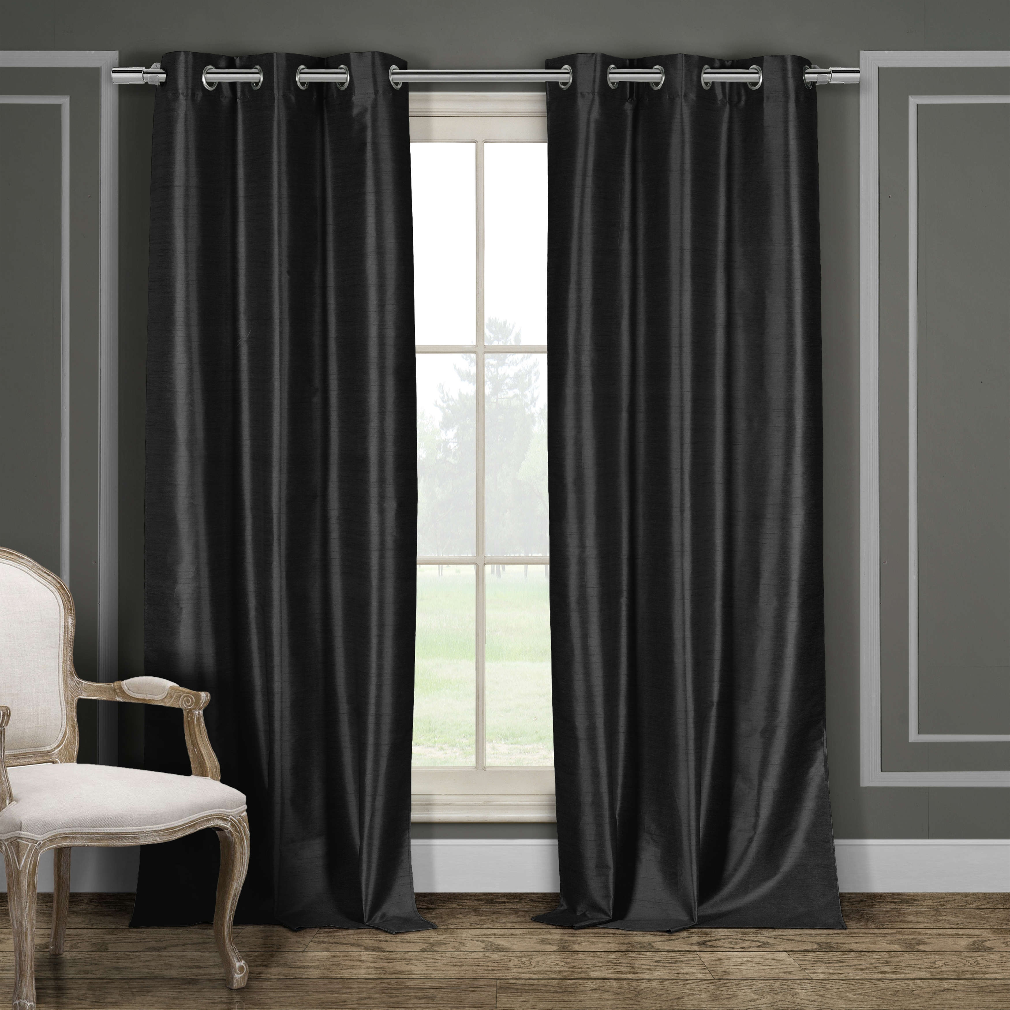 Duck River Faux Silk Blackout Window Curtain Panel Pair Set Of 2 Overstock 11484595 38x96 96 Inches Wine Duck River Faux Silk Blackout Window Curtain Panel Pair Set Of 2 Overstock 11484595 38x96 96 Inches Wine