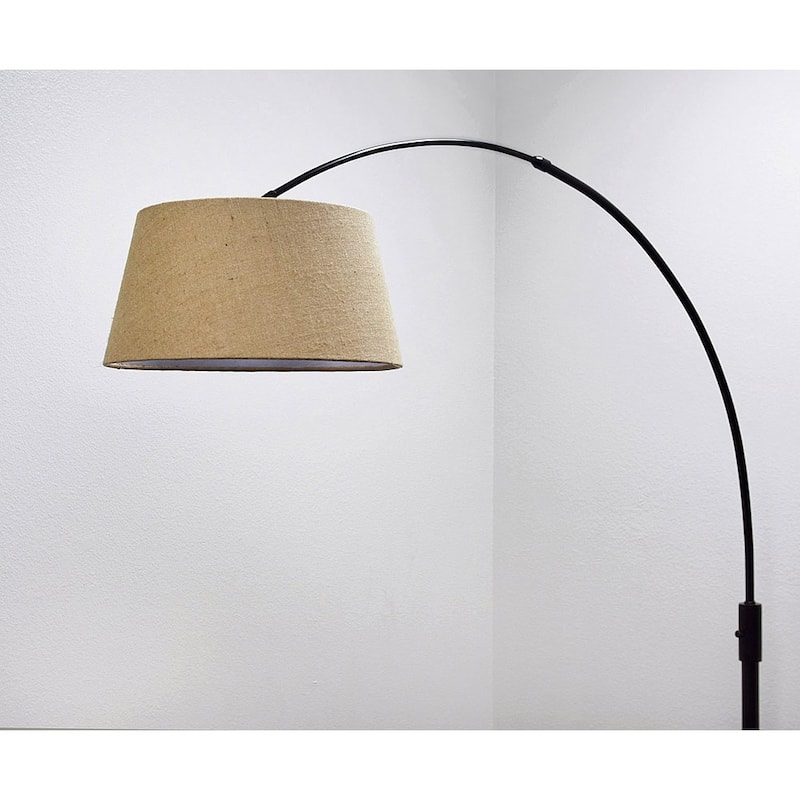 Orbita 82-In Retractable Arch Dimmable Floor Lamp include with15W LED Bulb