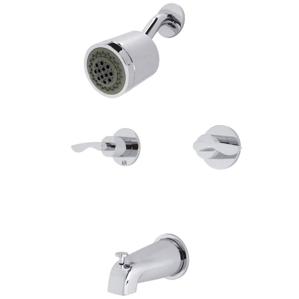 Kingston Brass Serena Tub and Shower Trim Package With 1.8 GPM Multi