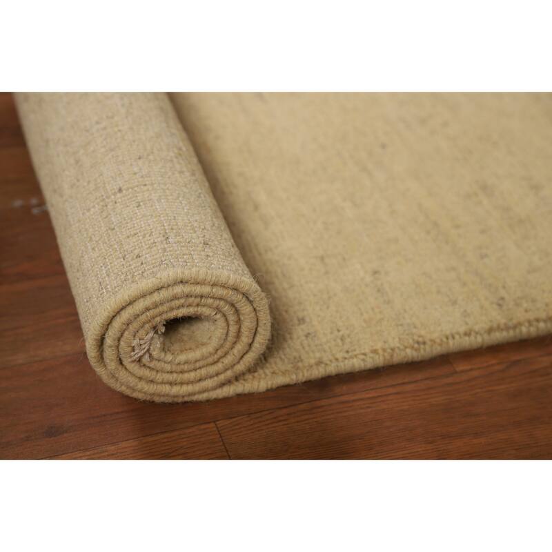 Contemporary Gabbeh Runner Rug Hand-Knotted Wool Carpet - 2'8"x 9'6"