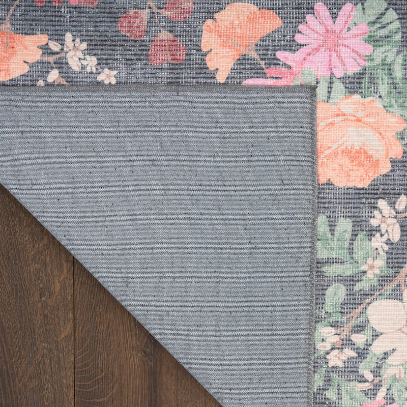 Nourison Botanical Washables Indoor only Floral Patterned Area Rug