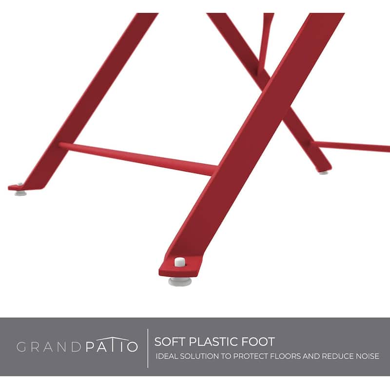 3 Piece Foldable Patio Set, Bistro Set, Outdoor Table and Chairs,Weather-Resistant Outdoor/Indoor