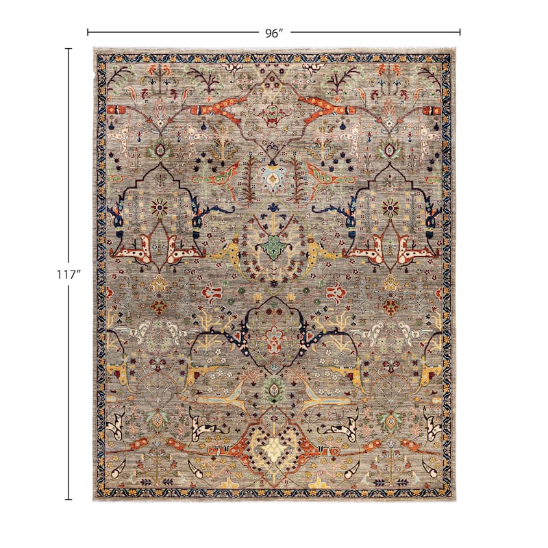 Serapi One-of-a-Kind Hand-Knotted Area Rug - Brown - 8' 0" x 9' 9"