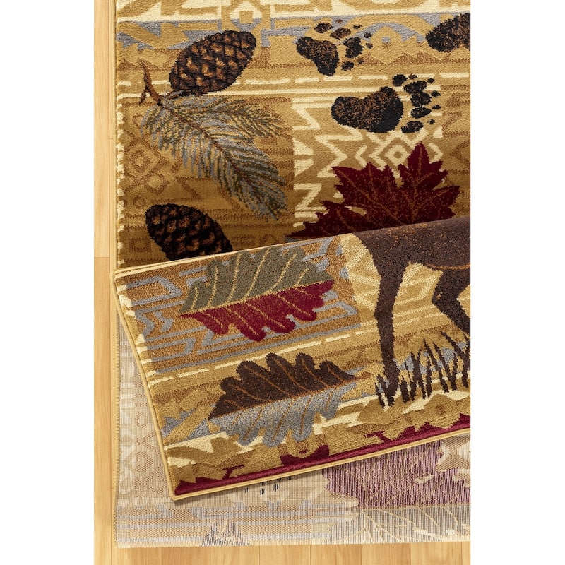 Nature's Nest GC_CBL3002 Multi Lodge Area Rug