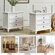 preview thumbnail 34 of 52, Muriel Farmhouse 3 Drawers End Table with Built-In Outlets by HULALA HOME