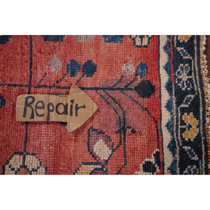 Hamedan Foyer Rug Hand-Knotted Wool Carpet - 4'1" x 6'1"