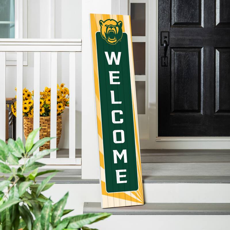 47" Porch Leaner Welcome Wall Sign, Baylor University - Green
