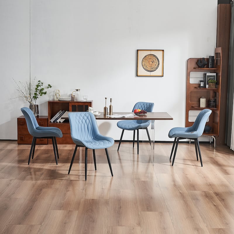 Modern Dining Chairs Set of 2 Upholstered Dining Room Chairs