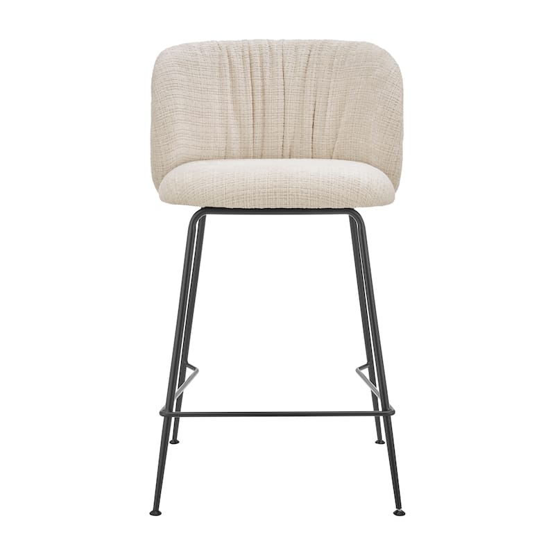 NPD Furniture Millie Fabric Counter Stool (Set of 2)