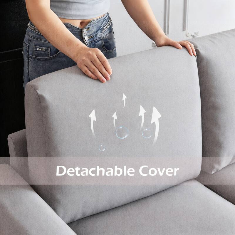 Erommy 6/7-Piece Modular Sectional Sofa – Reversible L-Shaped Couch with Hidden Storage, Space-Saving Living Room Furniture