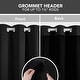 preview thumbnail 12 of 91, Deconovo 100 Percent Blackout with Liner Grommet Curtain (2 Panel)