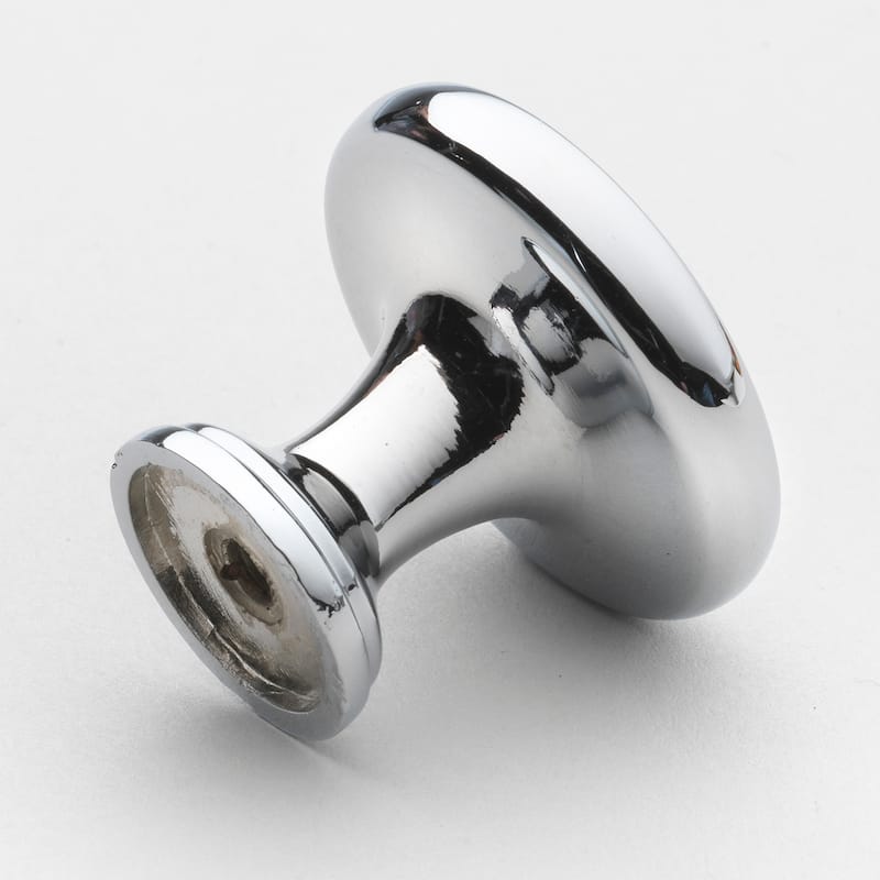 GlideRite 1.25-inch Polished Chrome 3-Ring Round Cabinet Knobs (Pack of 10)