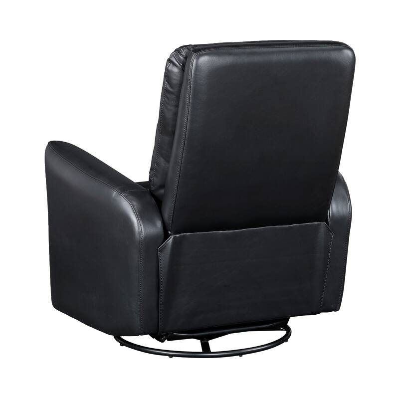 Preston 35" Faux Leather Swivel Glider Recliner - 360-Degree Swivel