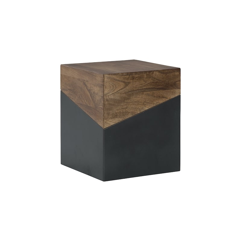Trailbend Brown/Gunmetal Accent Table - 15"W x 15"D x 18"H