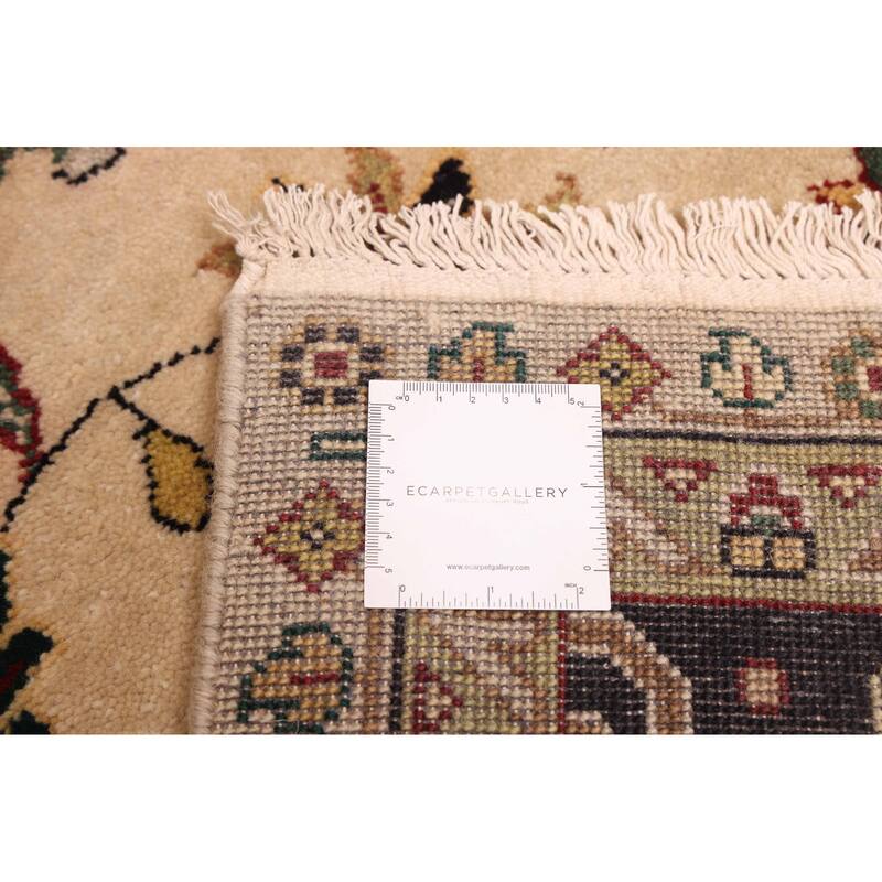 ECARPETGALLERY Hand-knotted Finest Agra Jaipur Beige, Light Khaki Wool Rug - 8'0 x 10'0