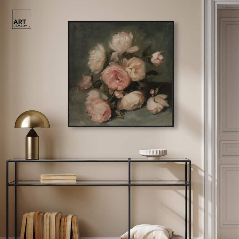 Roses in Shadow I Canvas by Art Remedy