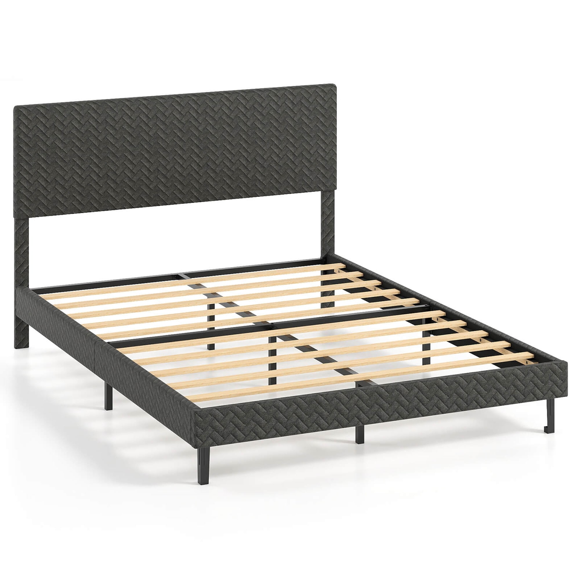 Twin/Full/Queen Size Size Bed Frame Linen Upholstered Platform Bed