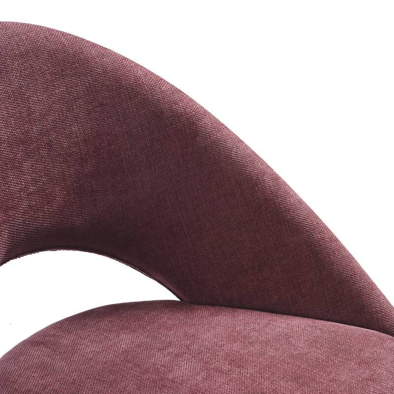 Angelina Modern Curved Back Forest Green Upholstered Dining Chair - Set of 2