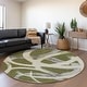 preview thumbnail 86 of 132, Premium Washable Super Soft Modern Zeus Mayfield Rug Olive - 8' x 8'