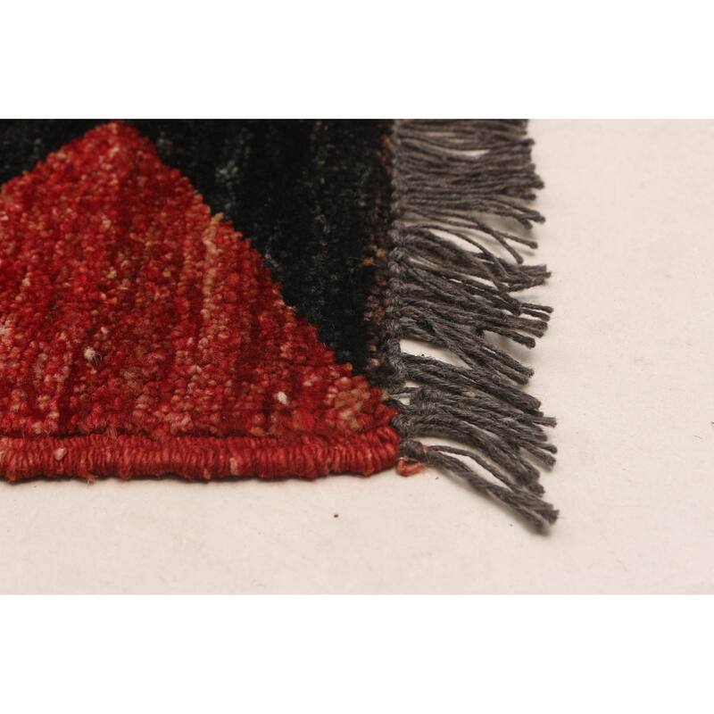 ECARPETGALLERY Hand-knotted Finest Peshawar Ziegler Red Wool Rug - 7'10 x 9'10