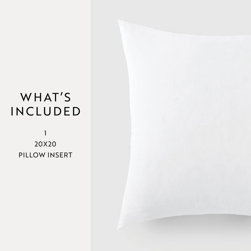 Cotton Throw Decor Pillow Insert with Polyester Fill