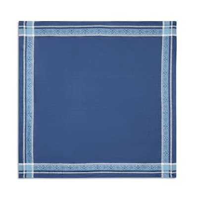 French Home Linen 71" x 124" Astra Tablecloth - Shades of Blue