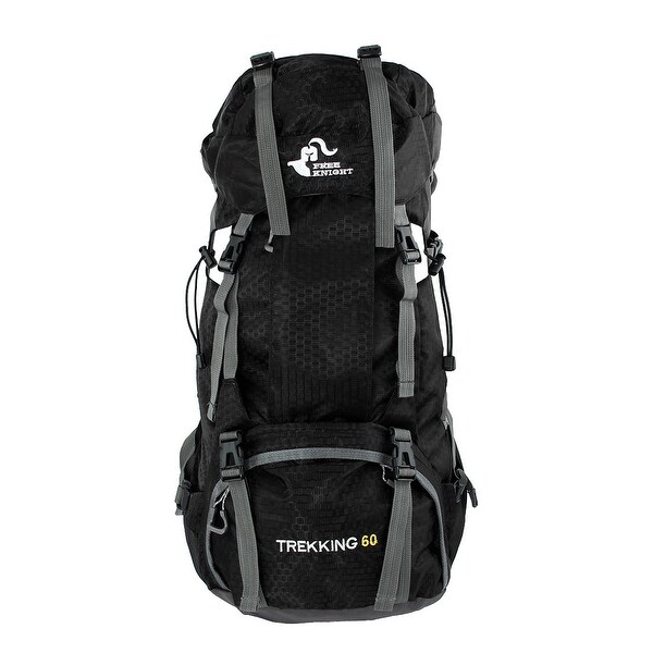 FreeKnight Authorized Outdoor Camping Bag Trekking Hiking Backpack Black 60L