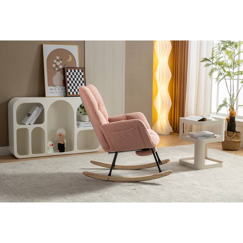 Teddy Rocking Chair with Adjustable Footrest