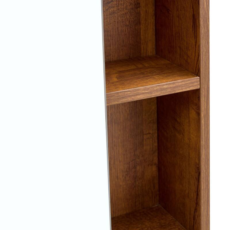 Wall-Mounted Bathroom Mirror Cabinet with Shelves, Towel Rack, and Storage Compartments，Over the Toilet Medicine Cabinet