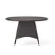 preview thumbnail 3 of 13, Corsica Outdoor Round Dining Table by Christopher Knight Home - 48.00" L x 48.00" W x 28.25" H