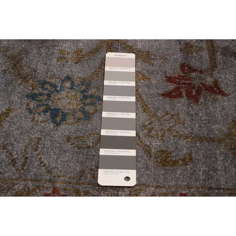 ECARPETGALLERY Hand-knotted Vibrance Grey Wool Rug - 7'9 x 9'9