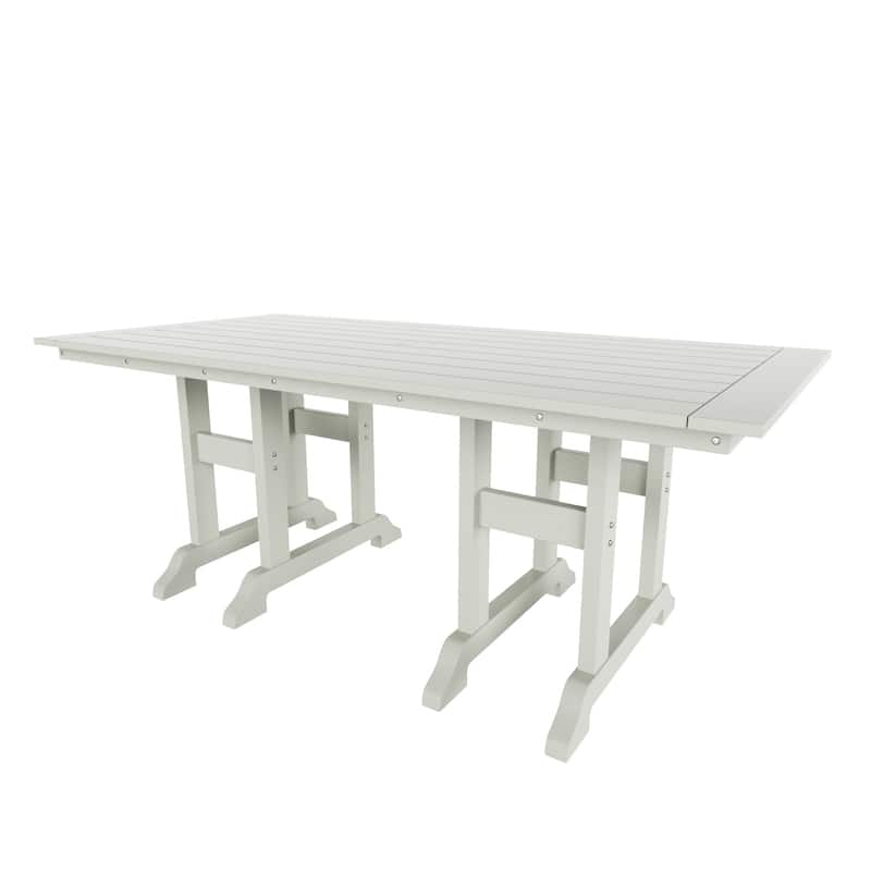 Polytrends Laguna Hdpe All Weather Outdoor Patio 71" Rectangular Dining Table
