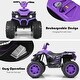 preview thumbnail 36 of 80, Costway 12V Kids 4-Wheeler ATV Quad Ride On Car w/ LED Lights Music - 42''x25.5''x29''(LxWxH)