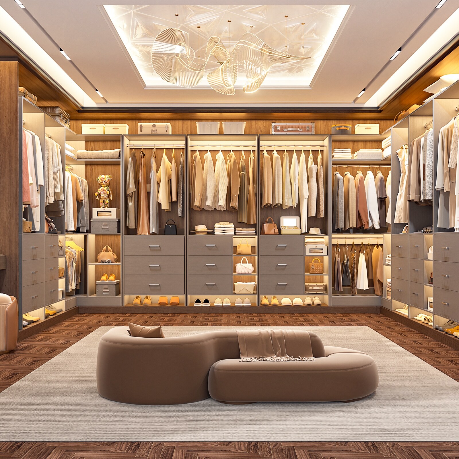Cimly Set of 3 Freestanding Corner Closet System, Space-saving